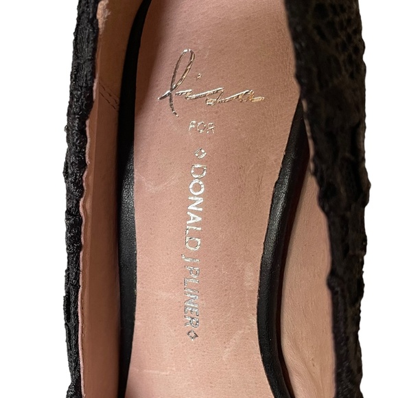 Lisa for Donald Pilner Rawna High Heels in Black Textured Fabric NWOT Size 6.5 - Picture 8 of 9